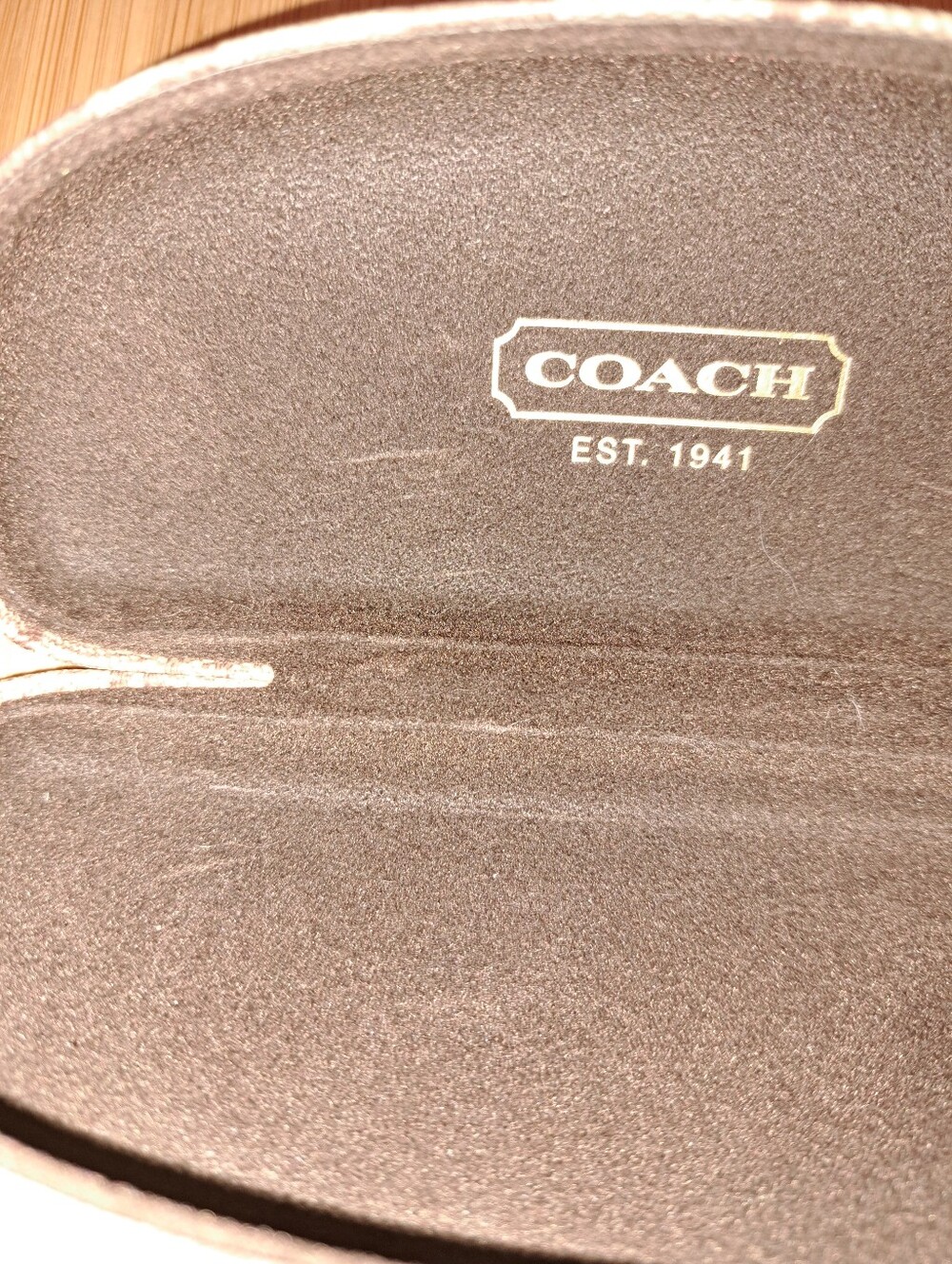 ππCOACH Jasmine Aviator Sunglasses In Pink Crystal Gold W/ Case And Dust Cloth - Picture 5 of 15